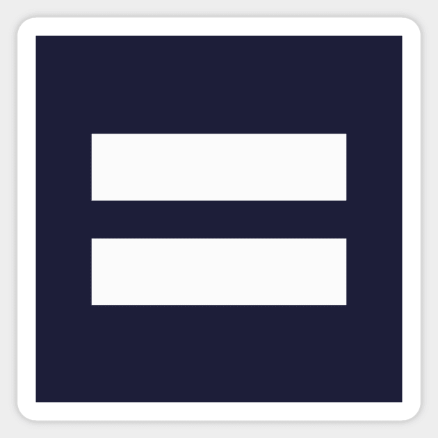 Prep Equality 3 Sticker by silversurfer2000